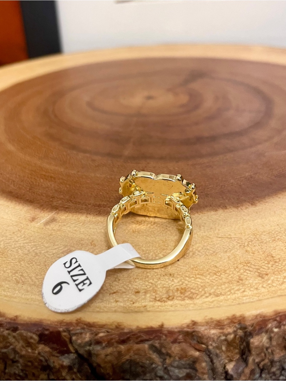 Betty Boop Gold Filled Cartoon Face Statement Ring With Watchband Style Band NWT - Picture 13 of 14